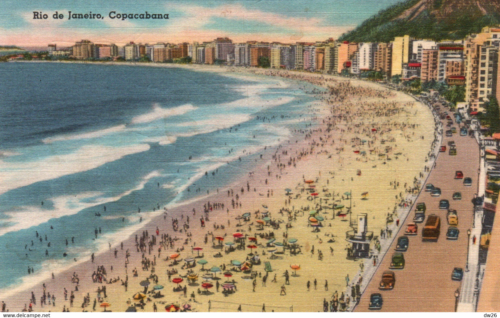 Brésil - Rio De Janeiro, Copacabana, De Praia (la Plage) Foto Hess - Carte N° 78482 - Copacabana