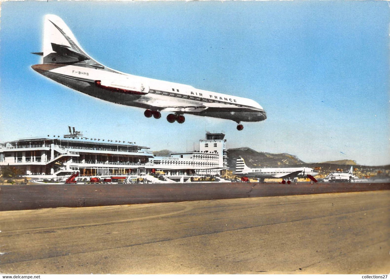 06-NICE- L'AEROPORT NICE CÔTE D'AZUR , L'ARRIVEE DE LA CARAVELLE - Transport Aérien - Aéroport