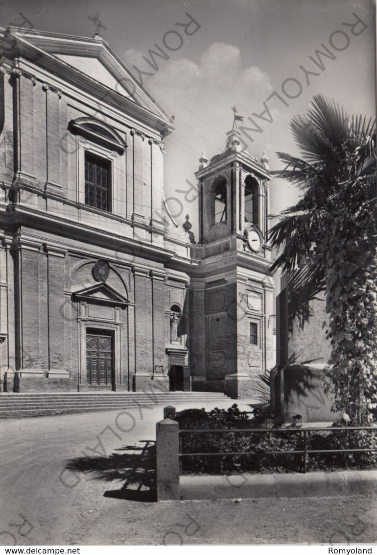 CARTOLINA  MONTEMARCIANO,ANCONA,MARCHE,COLLEGIATA S.PIETRO,BELLA ITALIA,STORIA,RELIGIONE,CULTURA,VIAGGIATA 1957 - Ancona