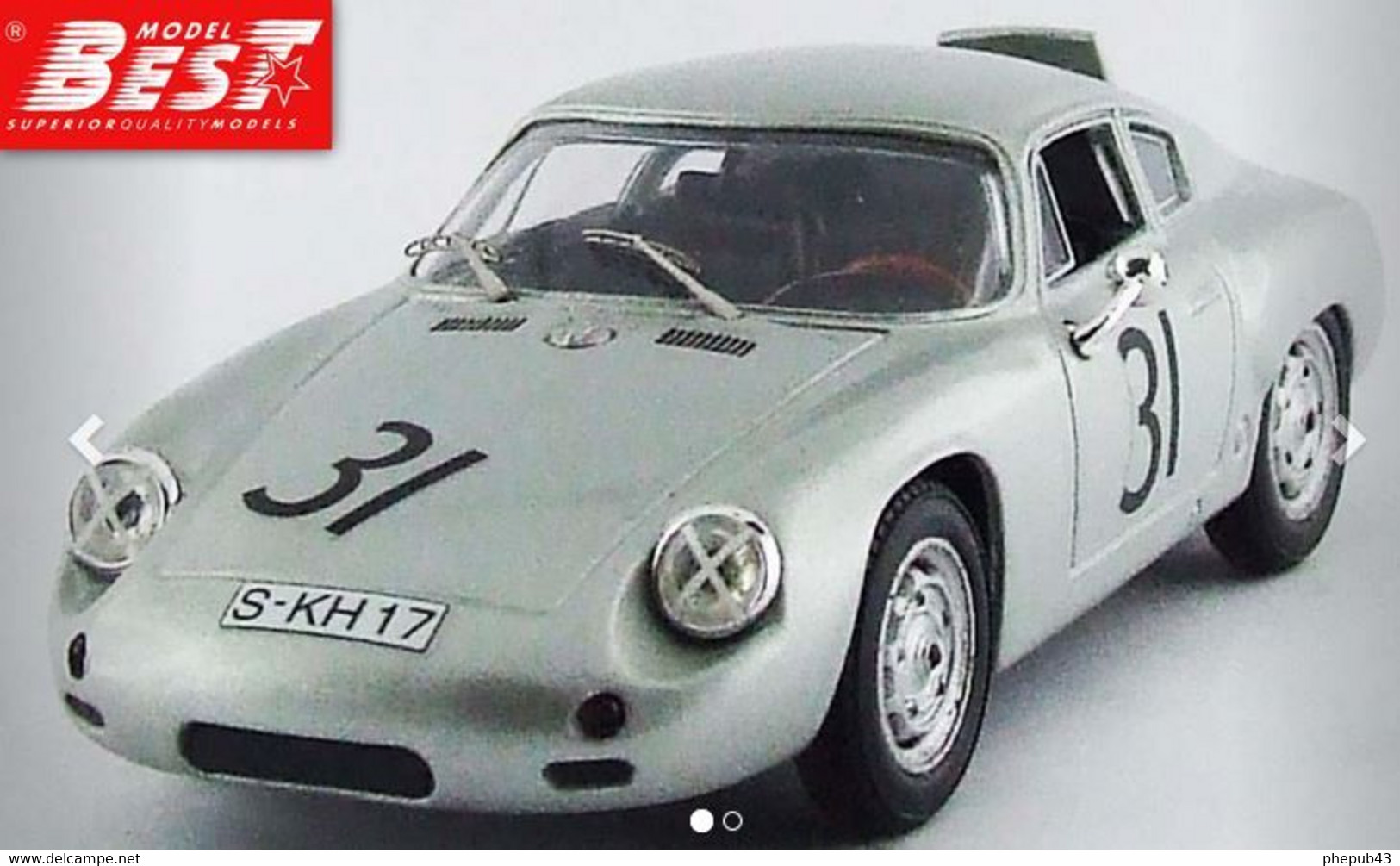 Porsche Abarth - Greger/Linge - Nurburgring 1960 #31 - Best Model - Best Model