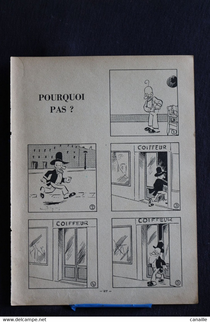 D-H-13 / Pour Connaître Les Nouvelles Oeuvres Du Professeur Nimbus " Imprimées Par Georges Lang-1937 Paris -Recto-Verso - Original Drawings
