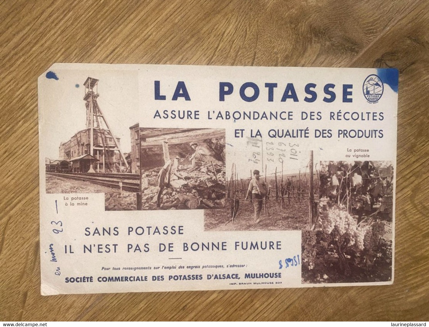 BUVARD LA POTASSE D ALSALCE - Agricoltura