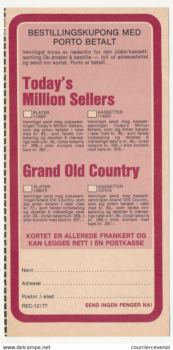 NORVEGE - Entier Publicitaire (Lettre) Oslo 1983 -  "Det Beste" - Voir Le Scan - Postwaardestukken