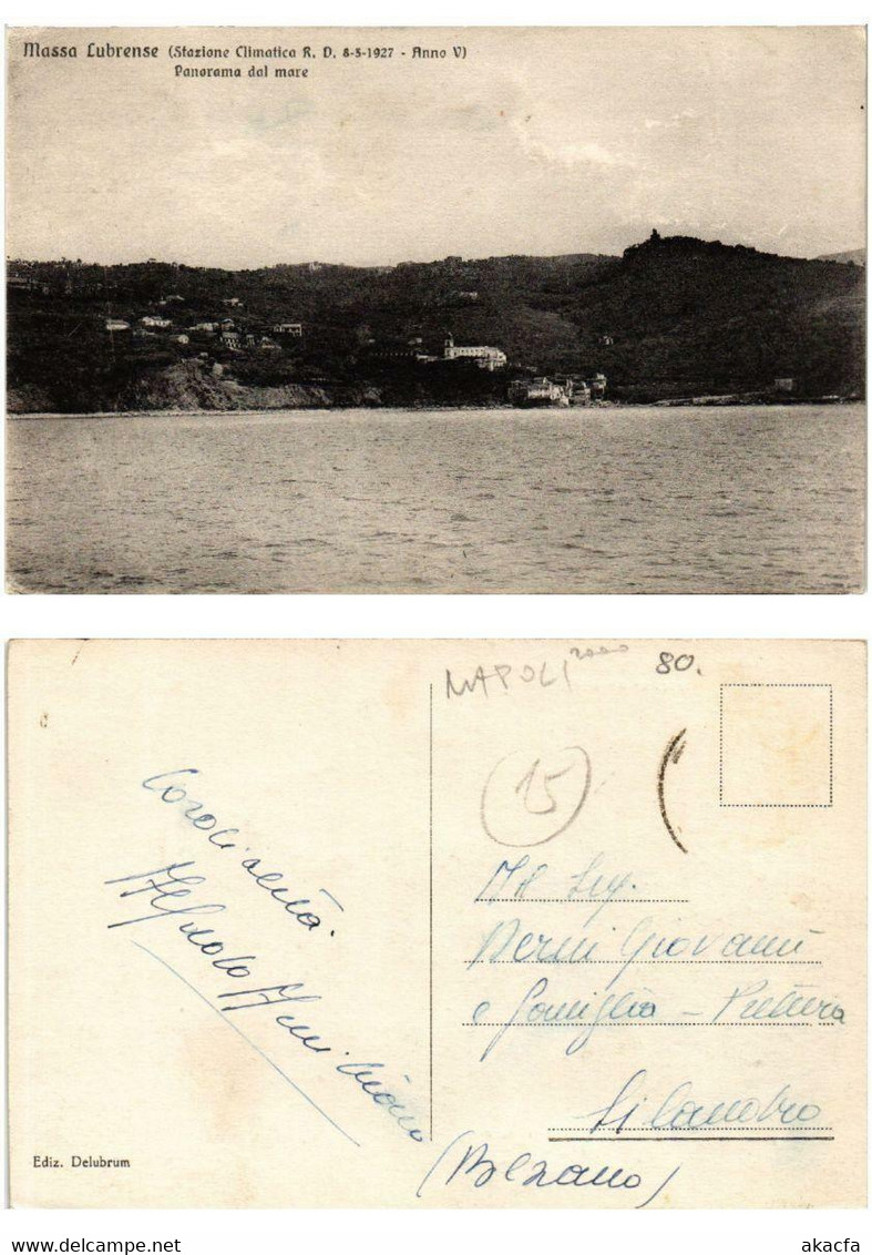 CPA AK MASSA LUBRENSE Panorama Dal Mare ITALY (533855) - Massa