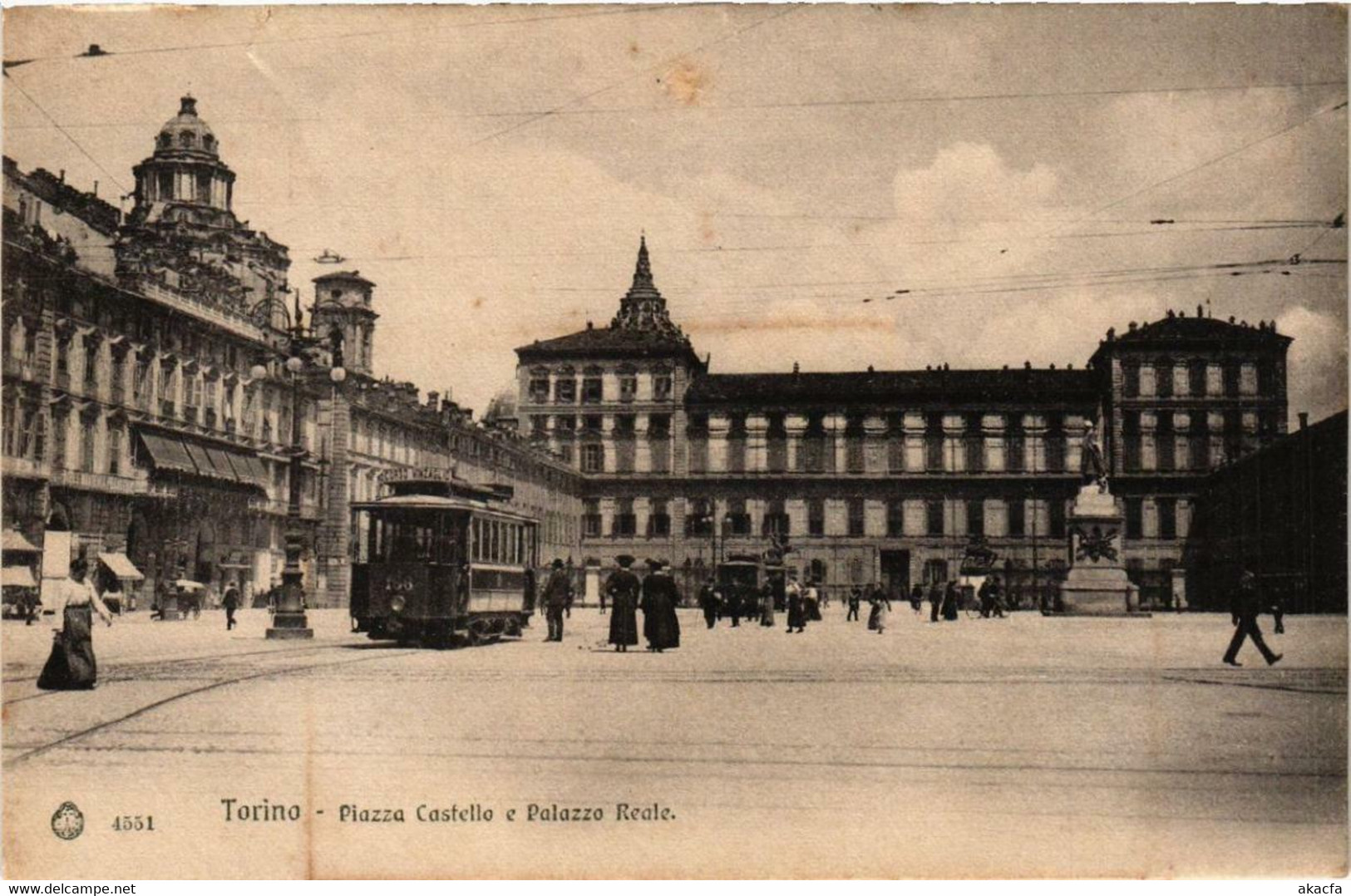 CPA AK TORINO Piazza Castello E Palazzo Reale ITALY (540384) - Palazzo Reale