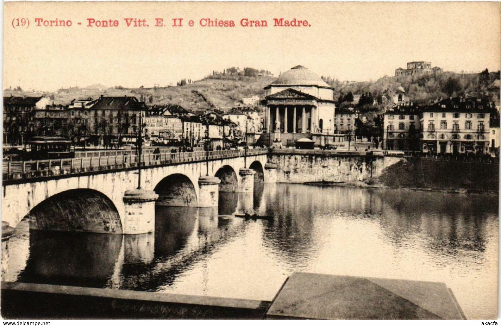 CPA AK TORINO Ponte Vitt.Em.II E Chiesa Gran Madre ITALY (540433) - Ponts