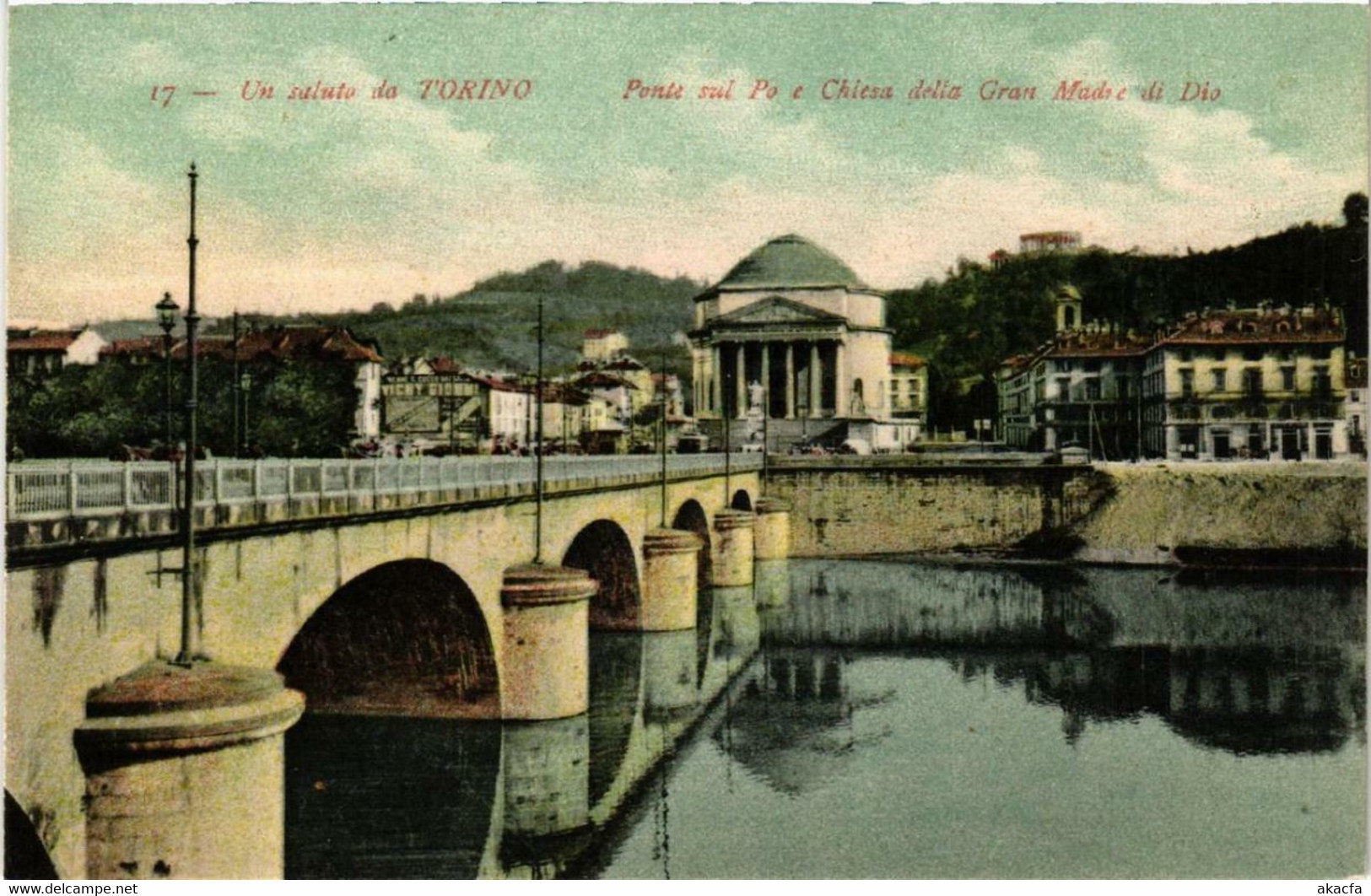 CPA AK TORINO Ponte Sul Po E Chiesa Della Gran Madre ITALY (540447) - Ponts