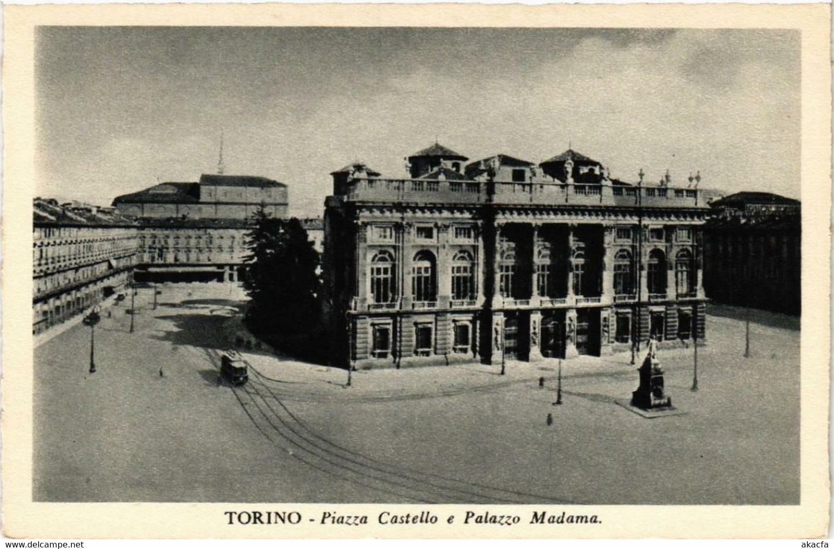 CPA AK TORINO Piazza Castello E Palazzo Madama ITALY (540481) - Palazzo Madama