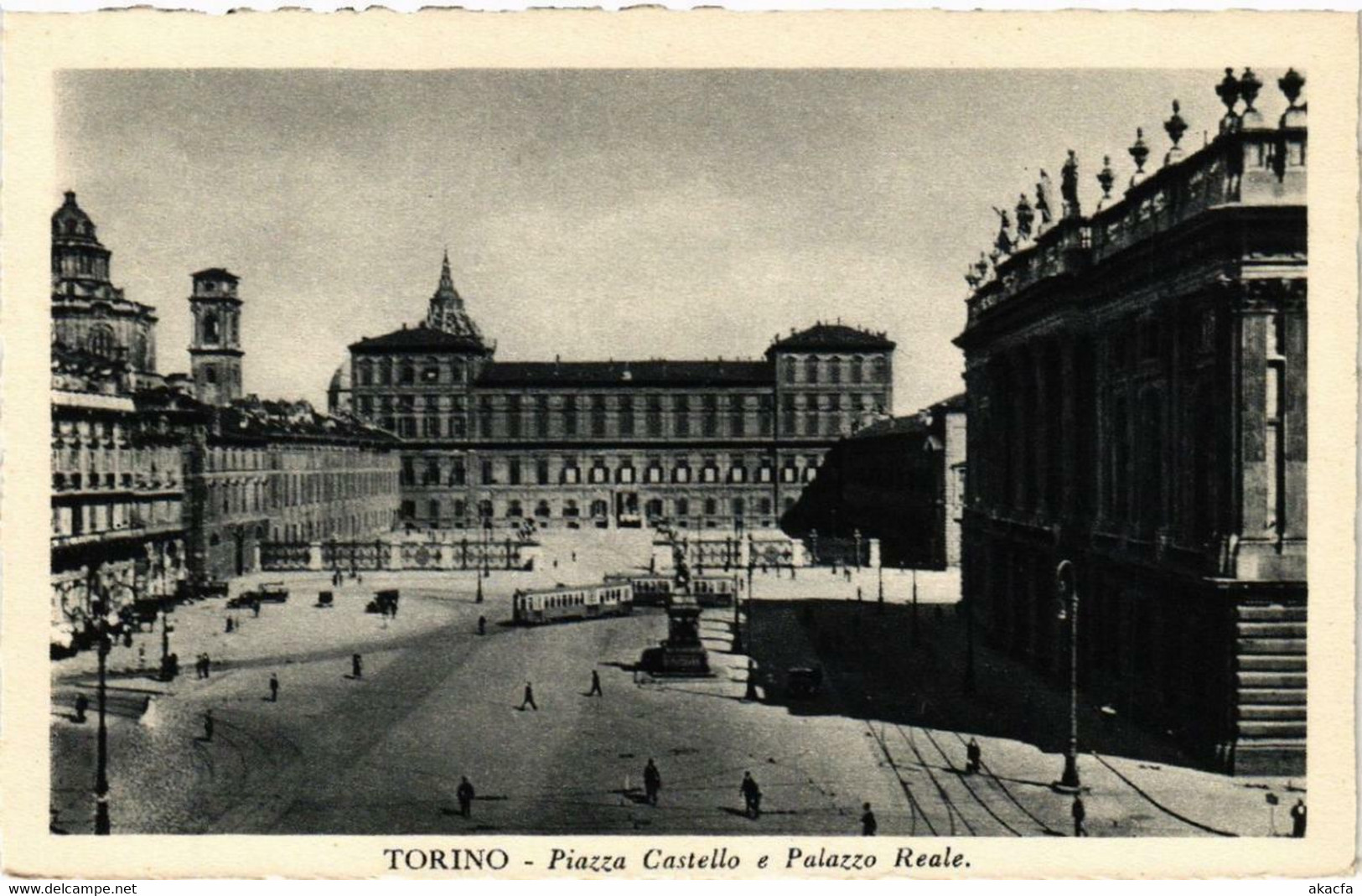 CPA AK TORINO Piazza Castello E Palazzo Reale ITALY (540522) - Palazzo Reale