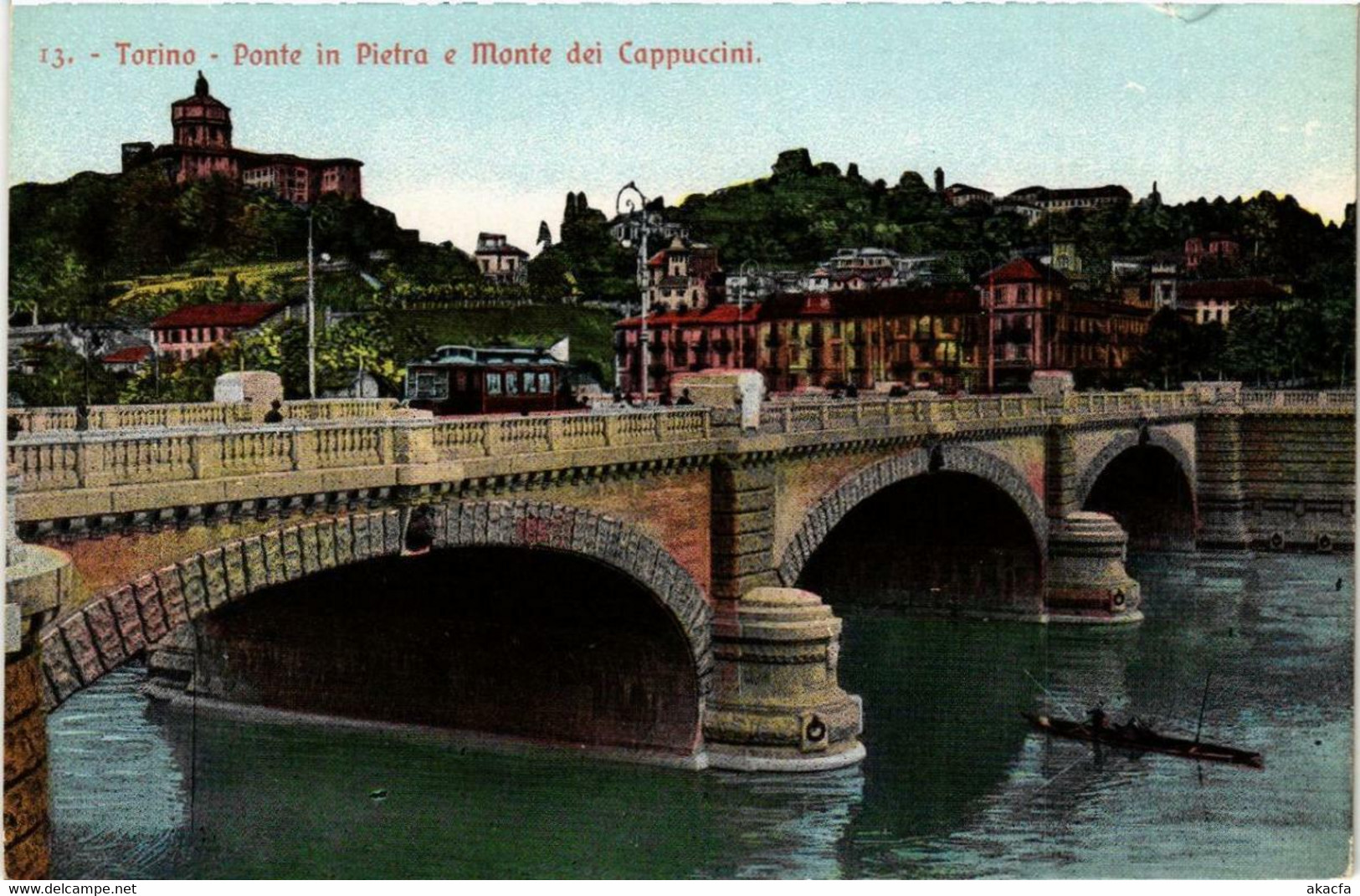 CPA AK TORINO Ponte In Pietra E Monte Dei Cappuccini ITALY (540527) - Ponts