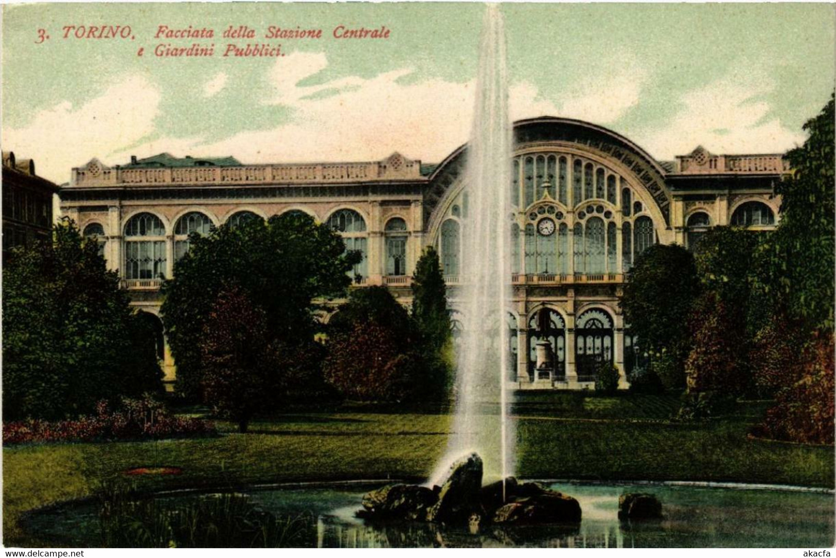 CPA AK TORINO Facciata Della Stazione Centrale ITALY (540529) - Stazione Porta Nuova