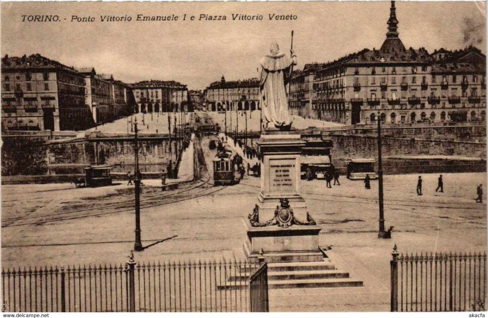 CPA AK TORINO Ponte Vittorio Emanuele I E Piazza Vitt.Ven. ITALY (540541) - Brücken