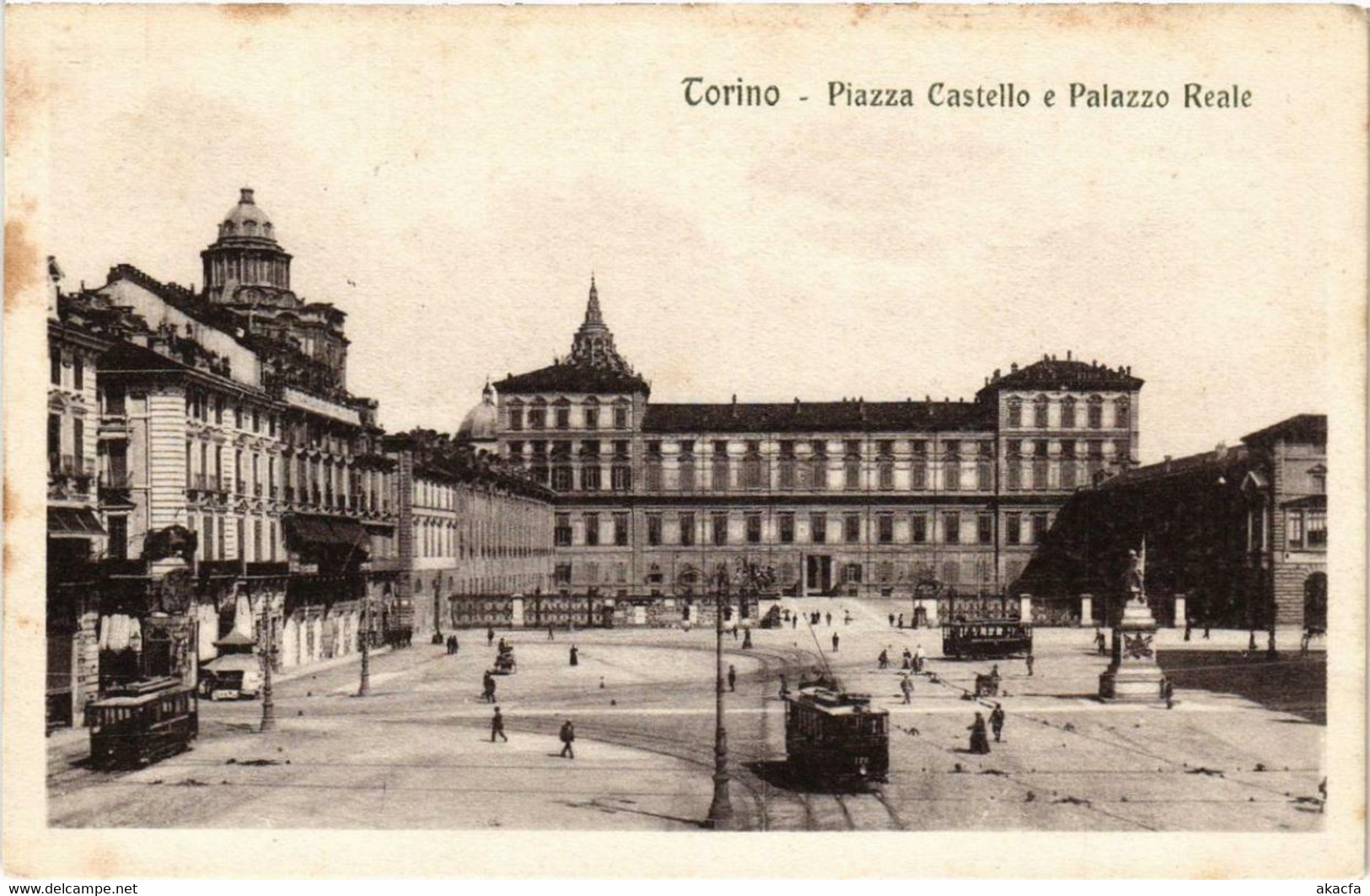 CPA AK TORINO Piazza Castello E Palazzo Reale ITALY (540583) - Palazzo Reale