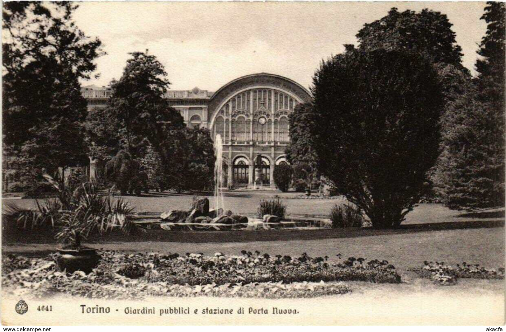 CPA AK TORINO Giardini Pubblici E Stazione Di Porta Nuova ITALY (540662) - Parchi & Giardini