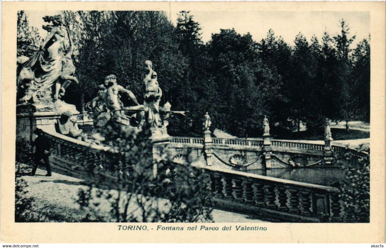 CPA AK TORINO Fontana Nel Parco Del Valentino ITALY (540704) - Parks & Gärten