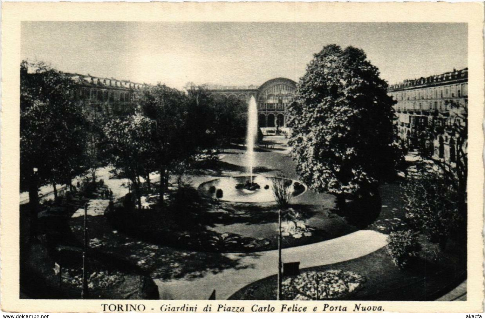 CPA AK TORINO Giardini Di Piazza Carlo Felice ITALY (540765) - Parcs & Jardins