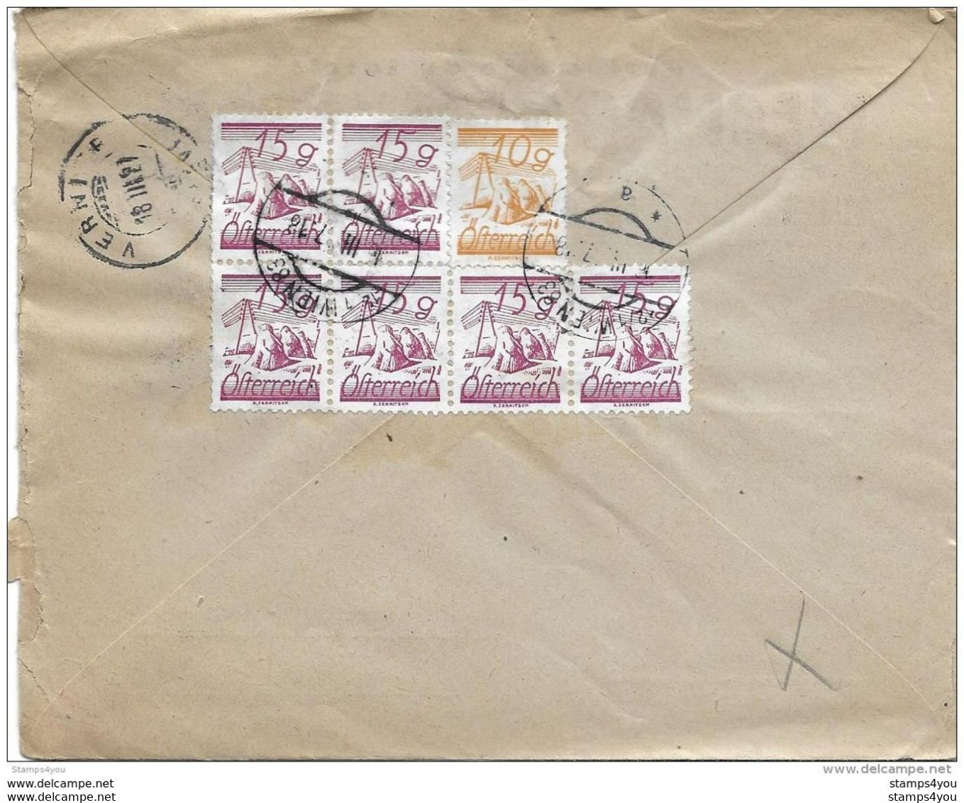 55 - 37 - Enveloppe Recommandée Envoyée De Vienne à Genève 1927 - Storia Postale