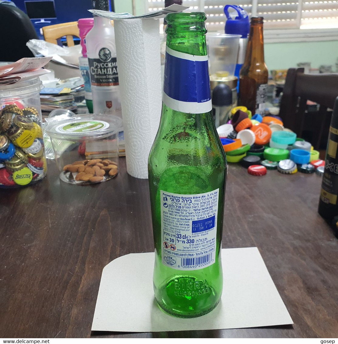 ItALIA-RERONI-NASTRO AZZURRO-beer-()-used Bottle - Beer