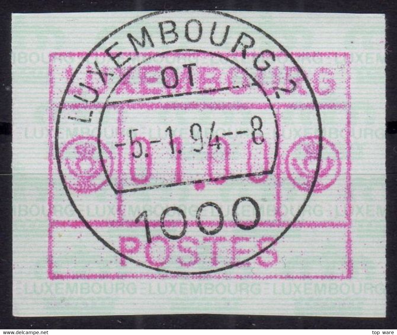 Luxemburg Luxembourg Timbres ATM 1-3 / Frama Automatenmarken Komplett Vollstempel Vom Standort Etiquetas Automatici - Automatenmarken