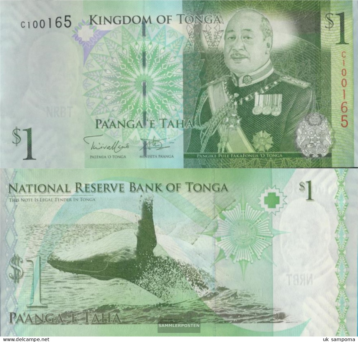 Tonga Pick-number: 37 Uncirculated 2008 1 Paanga - Tonga