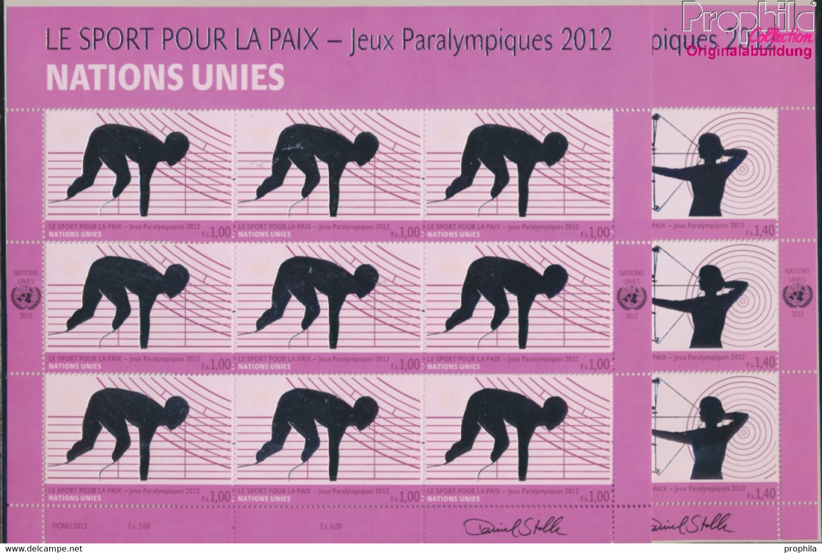 UNO - Genf 795Klb-796Klb Kleinbogen (kompl.Ausg.) Postfrisch 2012 Paralympische Sommerspiele (9624934 - Nuovi