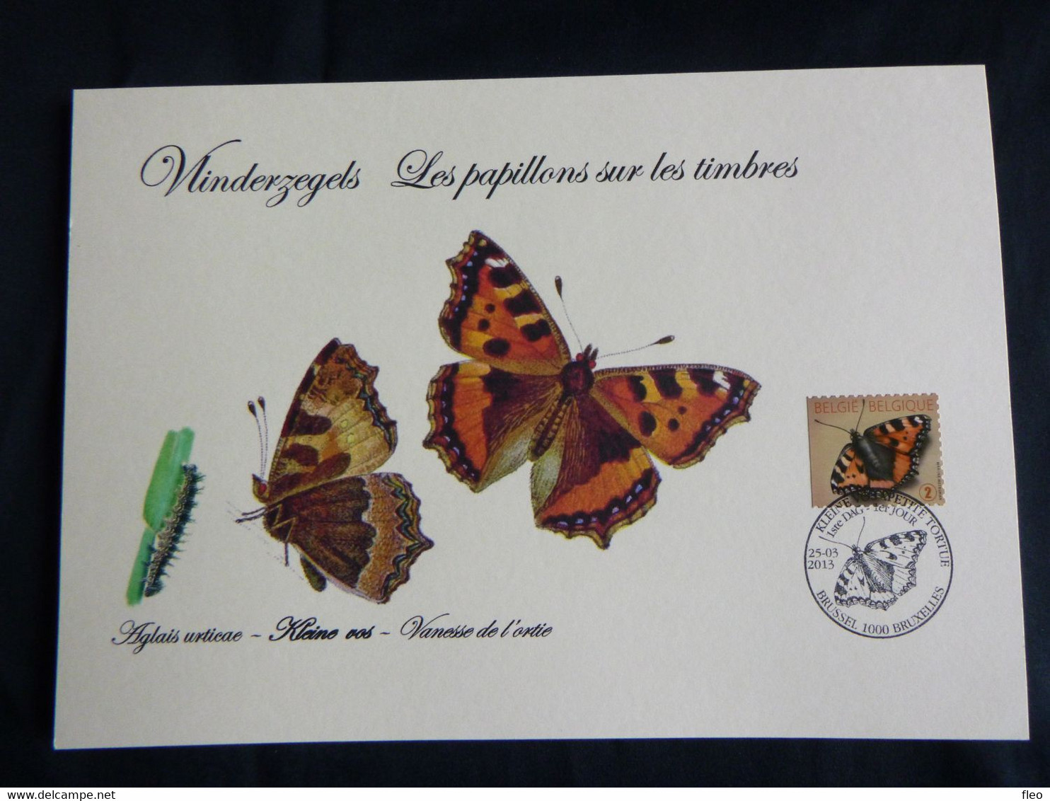 BELG.2013 4321 & 4322 FDC MCARDS : Vlinders - Papillons - 2011-2014