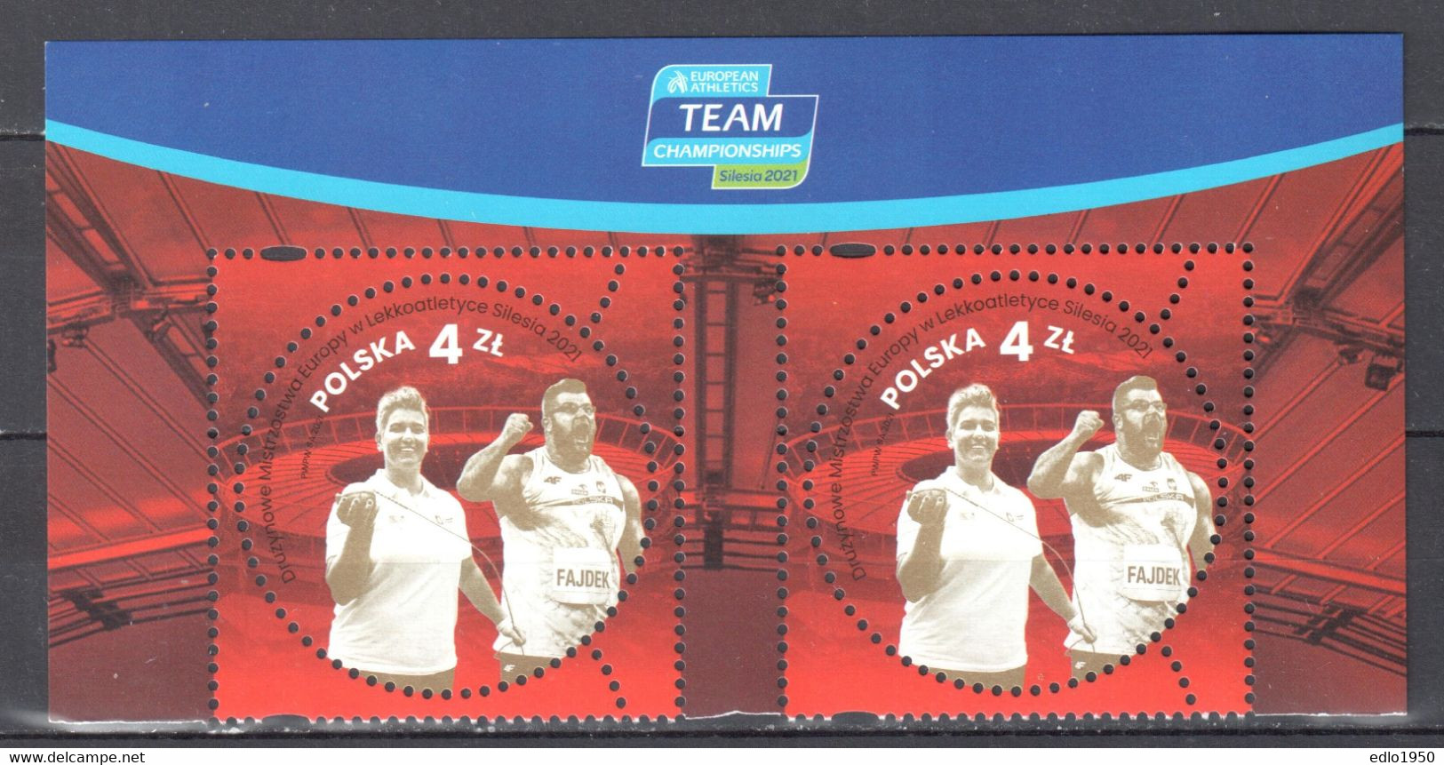 Poland 2021 - European Athletics Team Championships - Mi.5304 Pair - MNH(**) - Ungebraucht