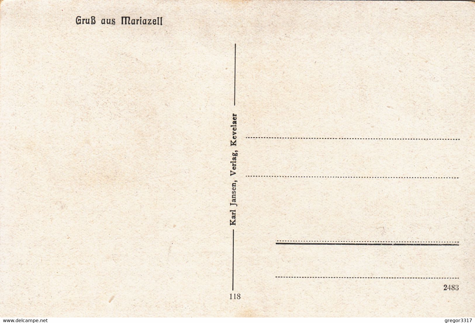 6641) GRUSS Aus MARIAZELL Mit 2 POSTBUSSEN - Postbus Gelb ALT - Mariazell