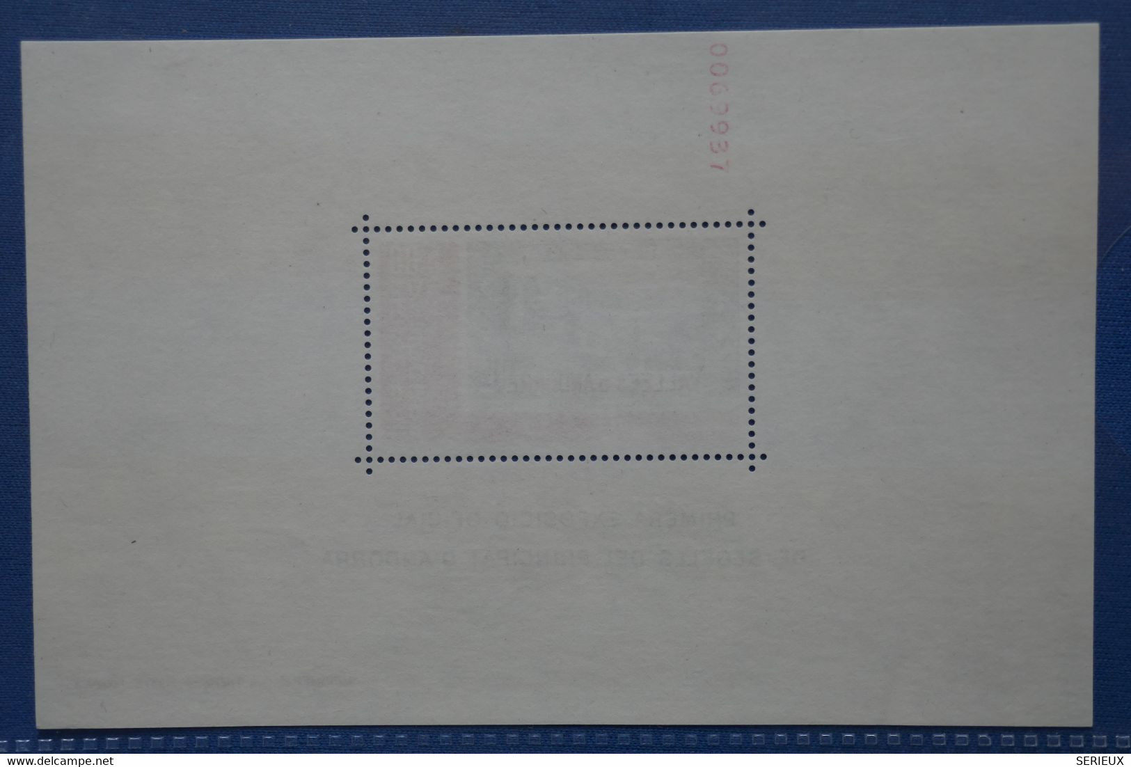 I 2  ANDORRE BEAU BLOC FEUILLET   1982  PRINCIPAT ANDORRA - Blocks & Sheetlets