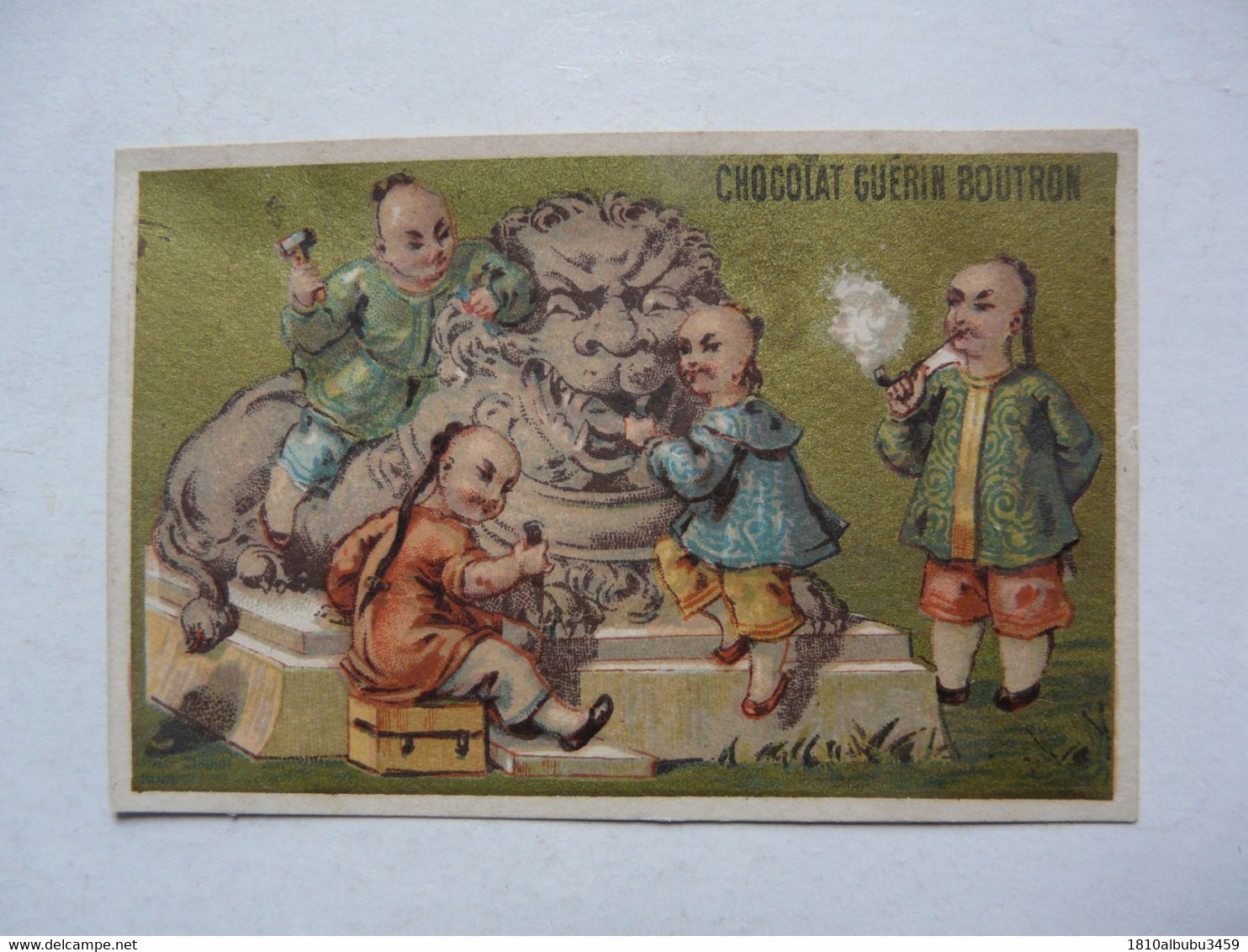 VIEUX PAPIERS - CHROMO : Chocolat GUERIN-BOUTRON : Chinois - Sculpture - Guerin Boutron