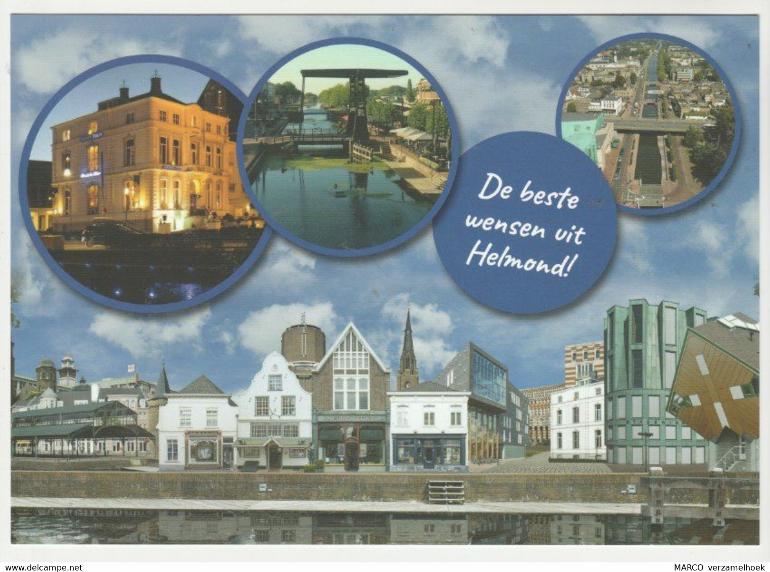 Postcard-ansichtkaart De Beste Groeten Uit HELMOND (NL) Rabobank - Helmond