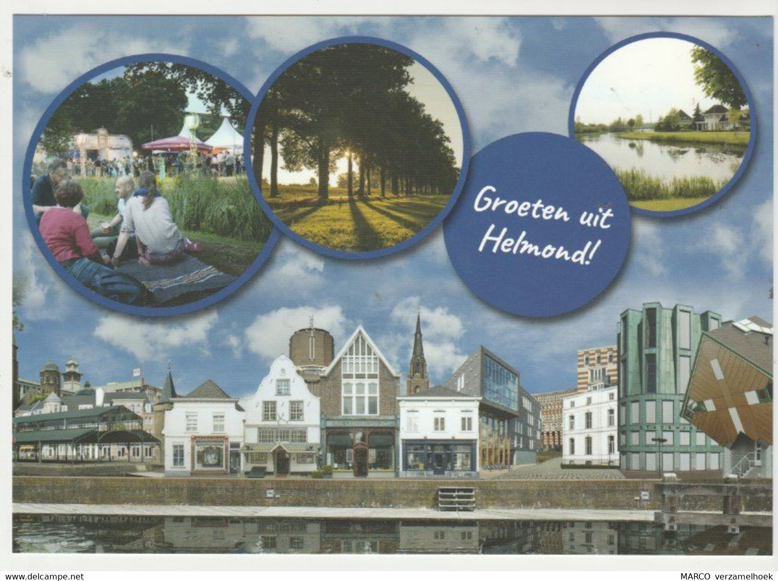 Postcard-ansichtkaart Groeten Uit HELMOND (NL) Rabobank - Helmond