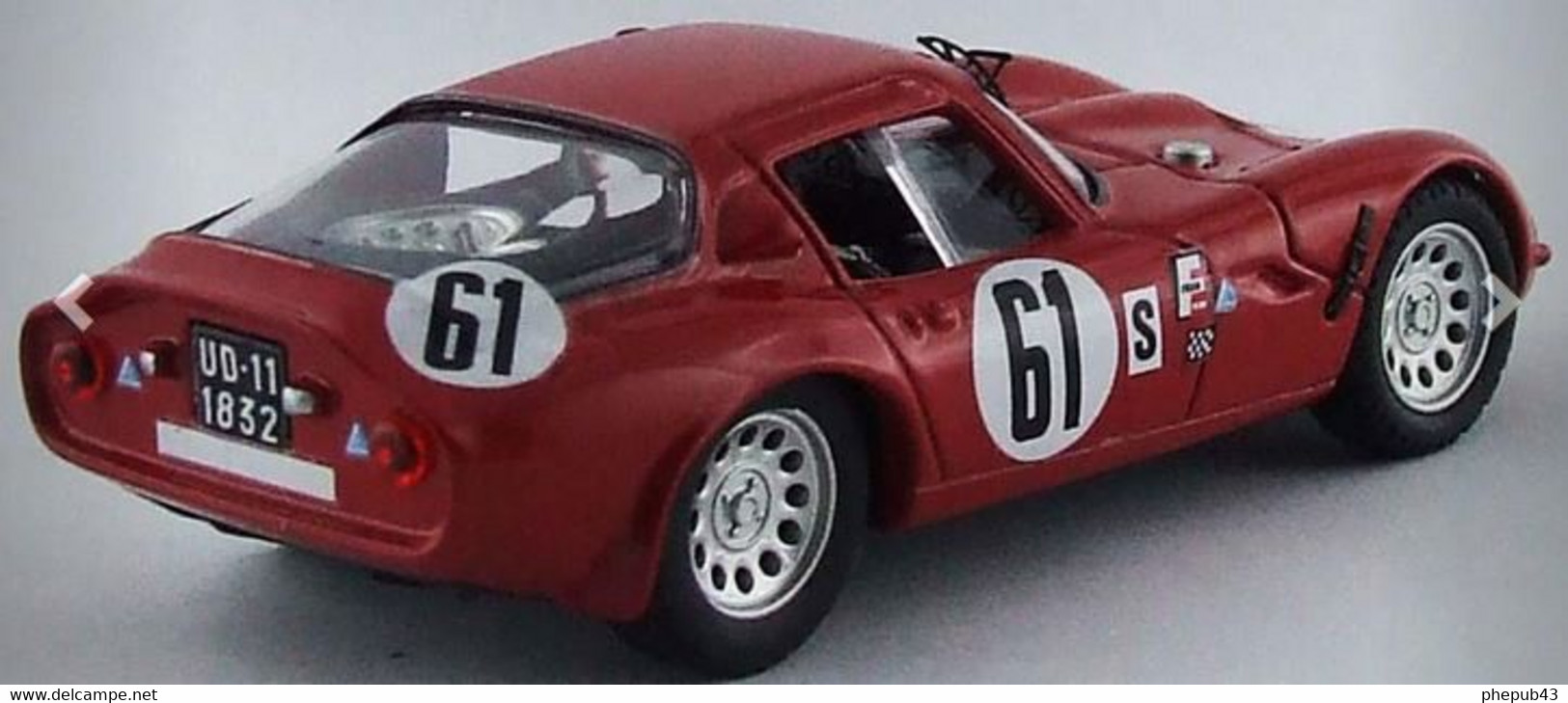 Alfa Romeo TZ 2 - T. Zeccoli - Sebring 1966 #61 - Best Model - Best Model