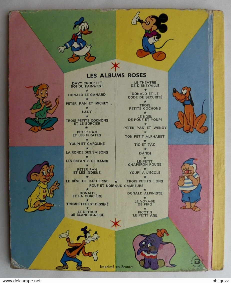 MINI ALBUM DONALD AU PÔLE SUD - WALT DISNEY - ALBUMS ROSES - HACHETTE 1959  Enfantina (1) - Hachette