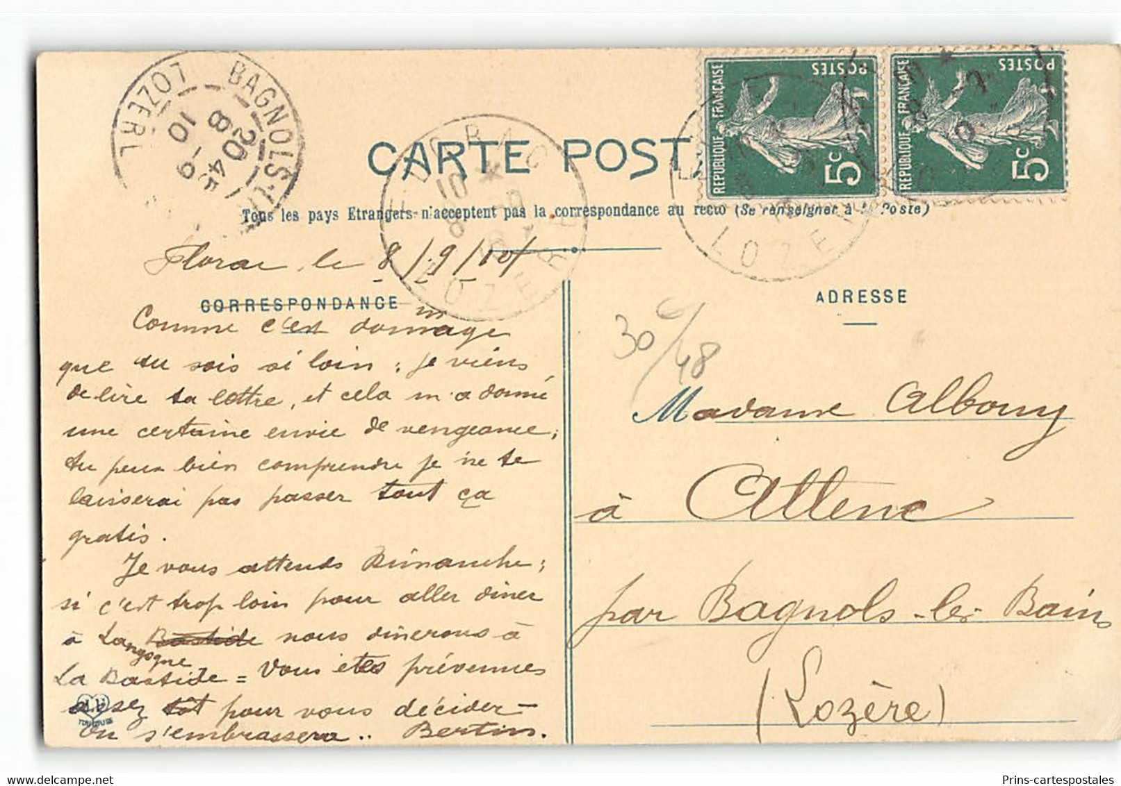 CPA 48 Florac Le Pont Metalliquer Et Les Laveuses - Florac