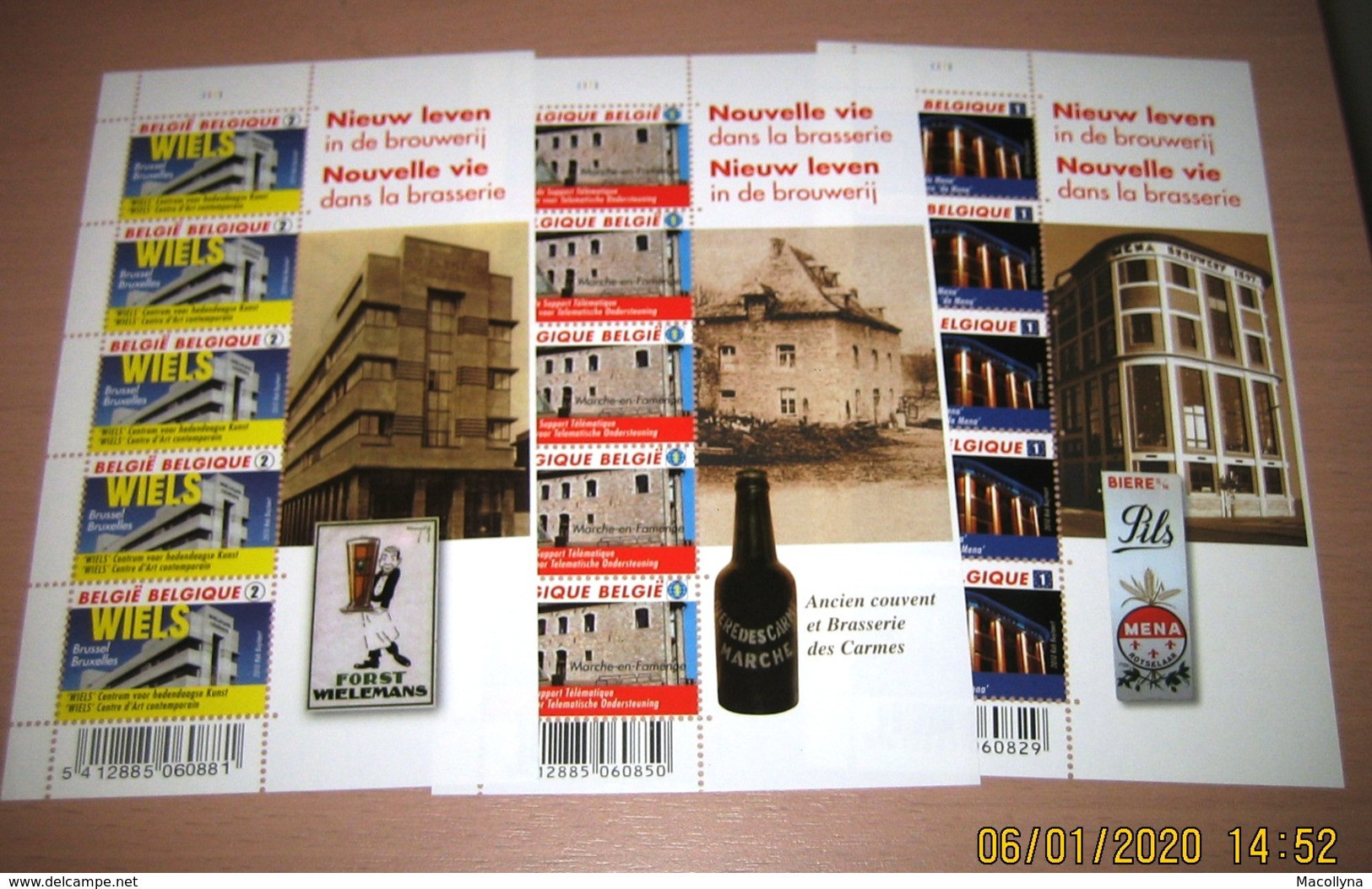 4061/62/63** Nieuw Leven In De Brouwerij** BF Nouvelle Vie Dans La Brasserie MNH Pl 1 Pils Mena / Wiels Etc..PL 1-1-1 - Full Sheets And Panes