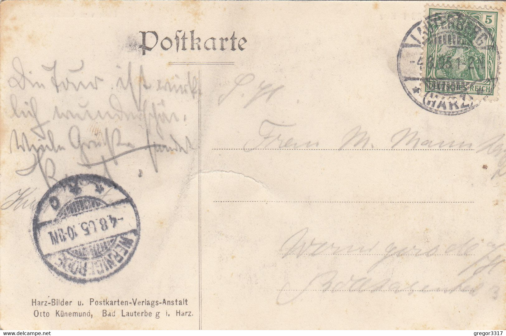 6668) Bad LAUTERBERG I. Harz - Blick Vom GLOCKENTURM - Haus DETAILS Alt 4.8.1905 - Bad Lauterberg