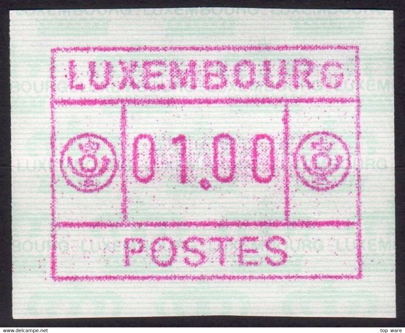 Luxemburg Luxembourg Timbres ATM 1-9 / Automatenmarken 1983-2021 Komplett, Postfrisch / Distributeurs Etiquetas - Postage Labels