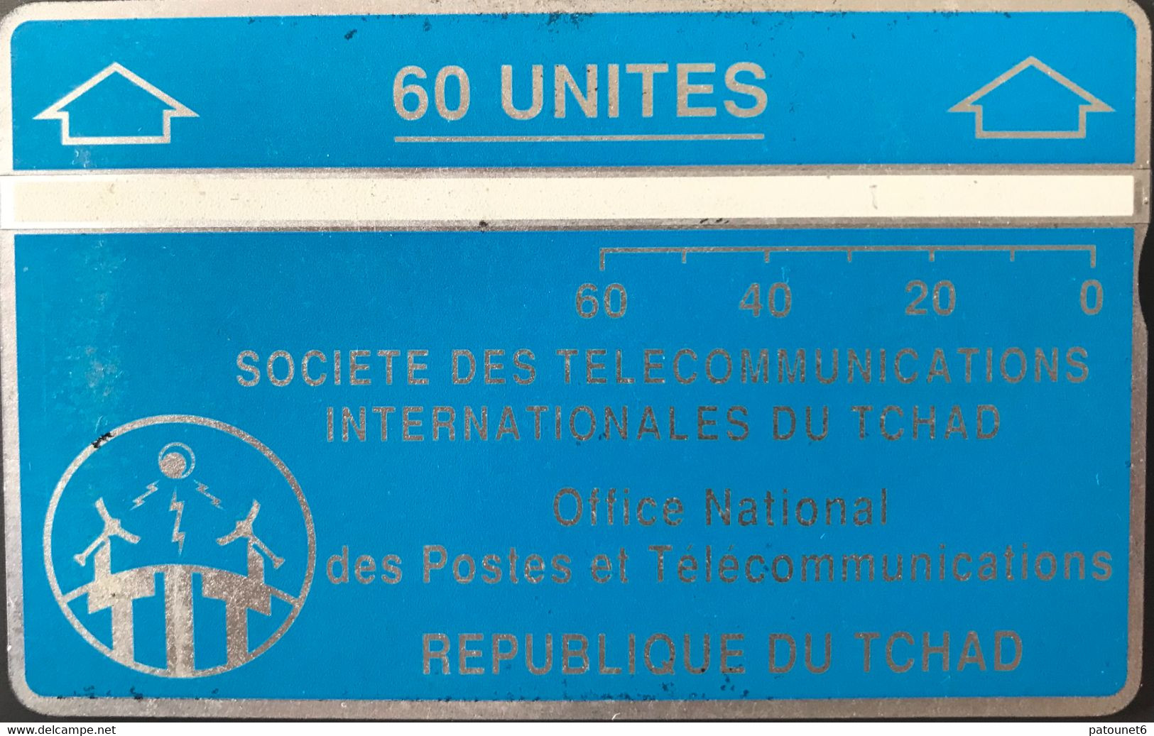 TCHAD  -  Phonecard  -  L&G  - 60 Unités -  Bleue -  N° 3050 - Tchad