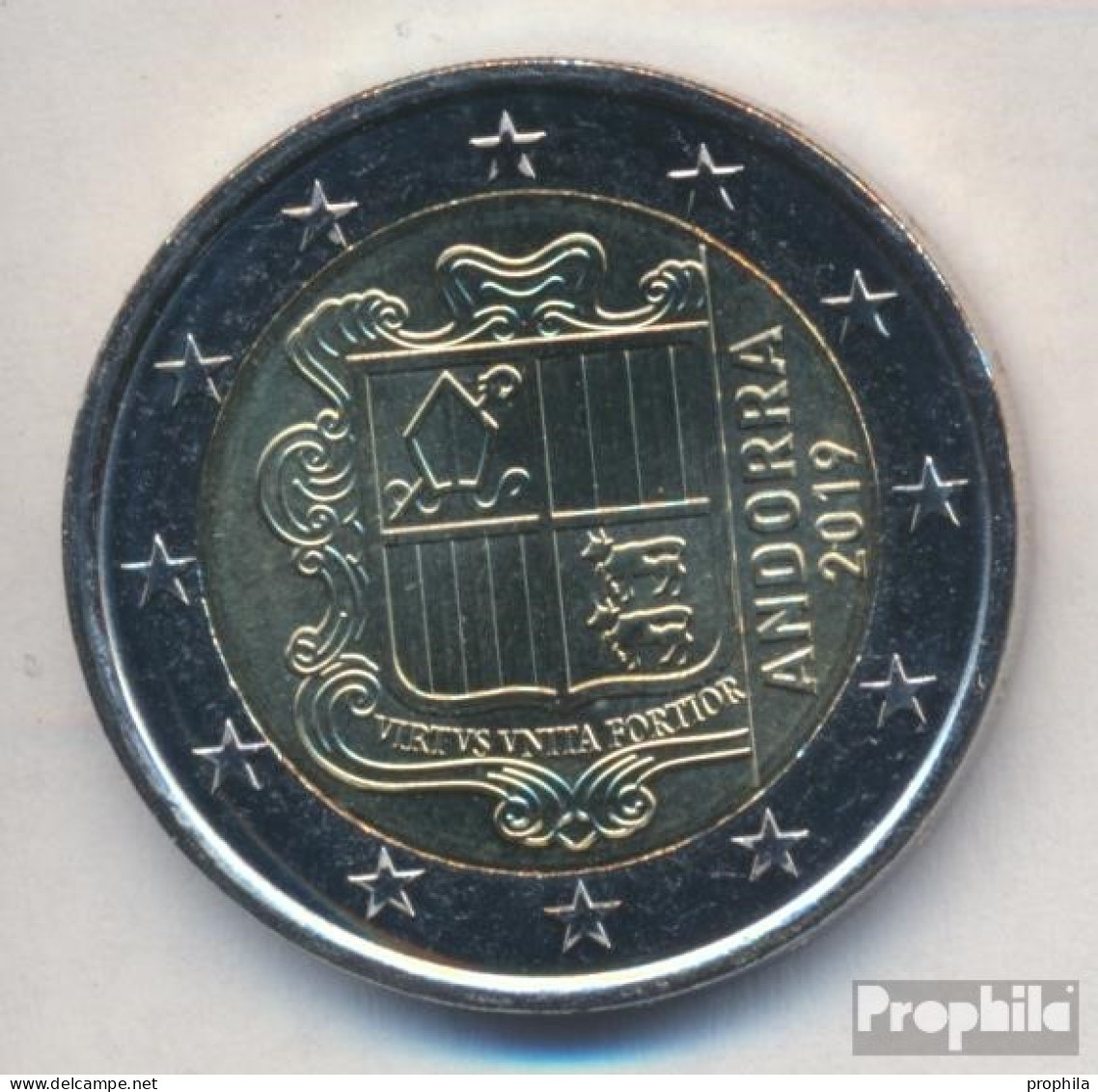 Andorra AND 9 2019 Stgl./unzirkuliert Stgl./unzirkuliert 2019 2 Euro Kursmünze - Andorra