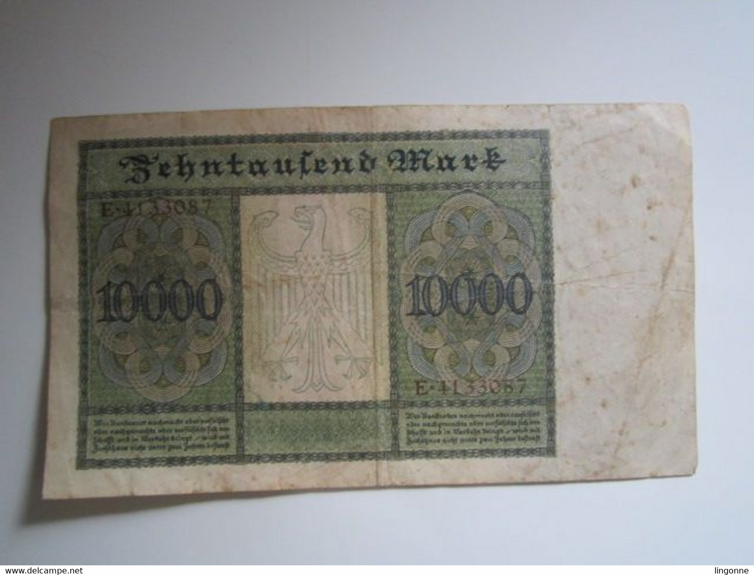 1922 BILLET ALLEMAGNE - GERMANY - Billet De 10000 Mark - 100.000 Mark