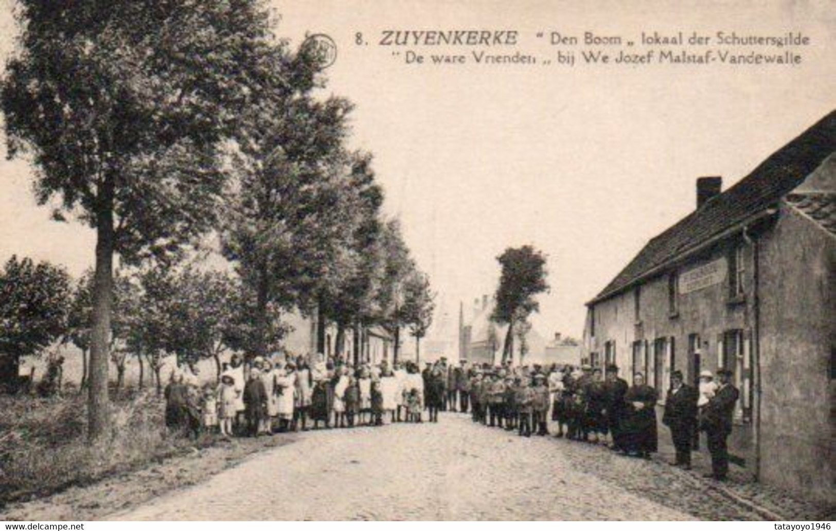 Zuyenkerke   Den Boom Lokaal Der Schuttersgilde "de Ware Vrienden ""  Bij We Jozef Malstaf-Vandewalle Bien Animée N'a Pa - Zuienkerke