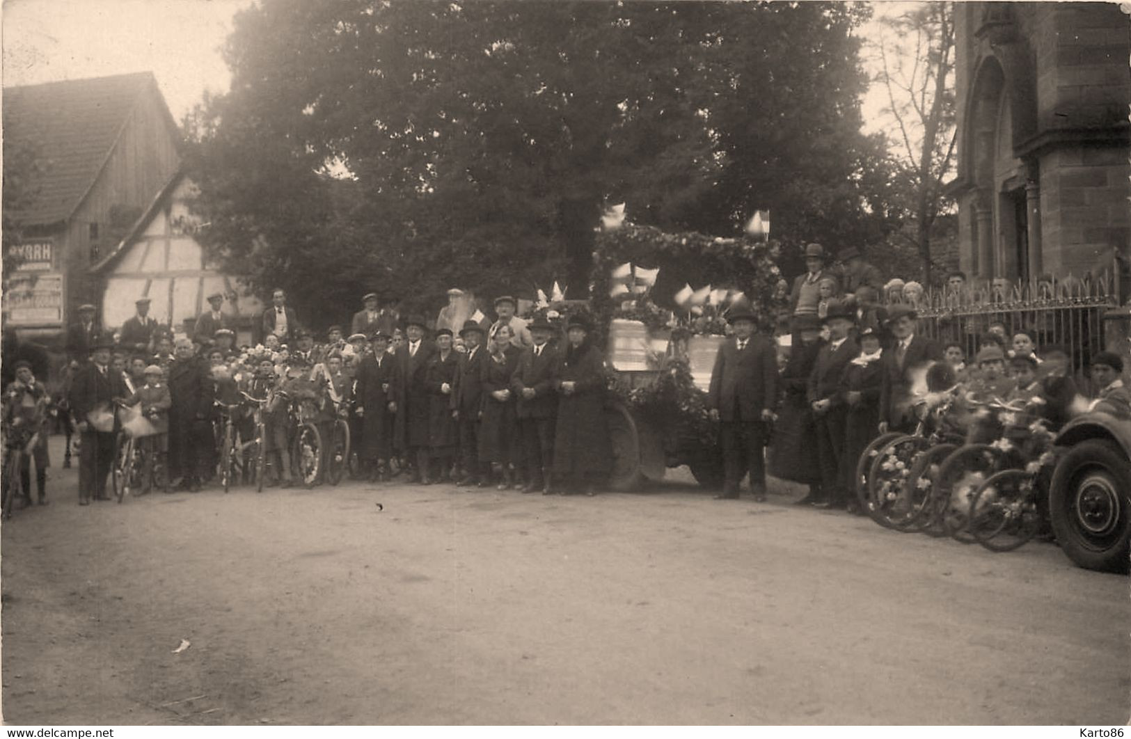 Wittenheim * Carte Photo * Le Baptêmes Des Cloches De La Commune * Céremonie Fête - Wittenheim