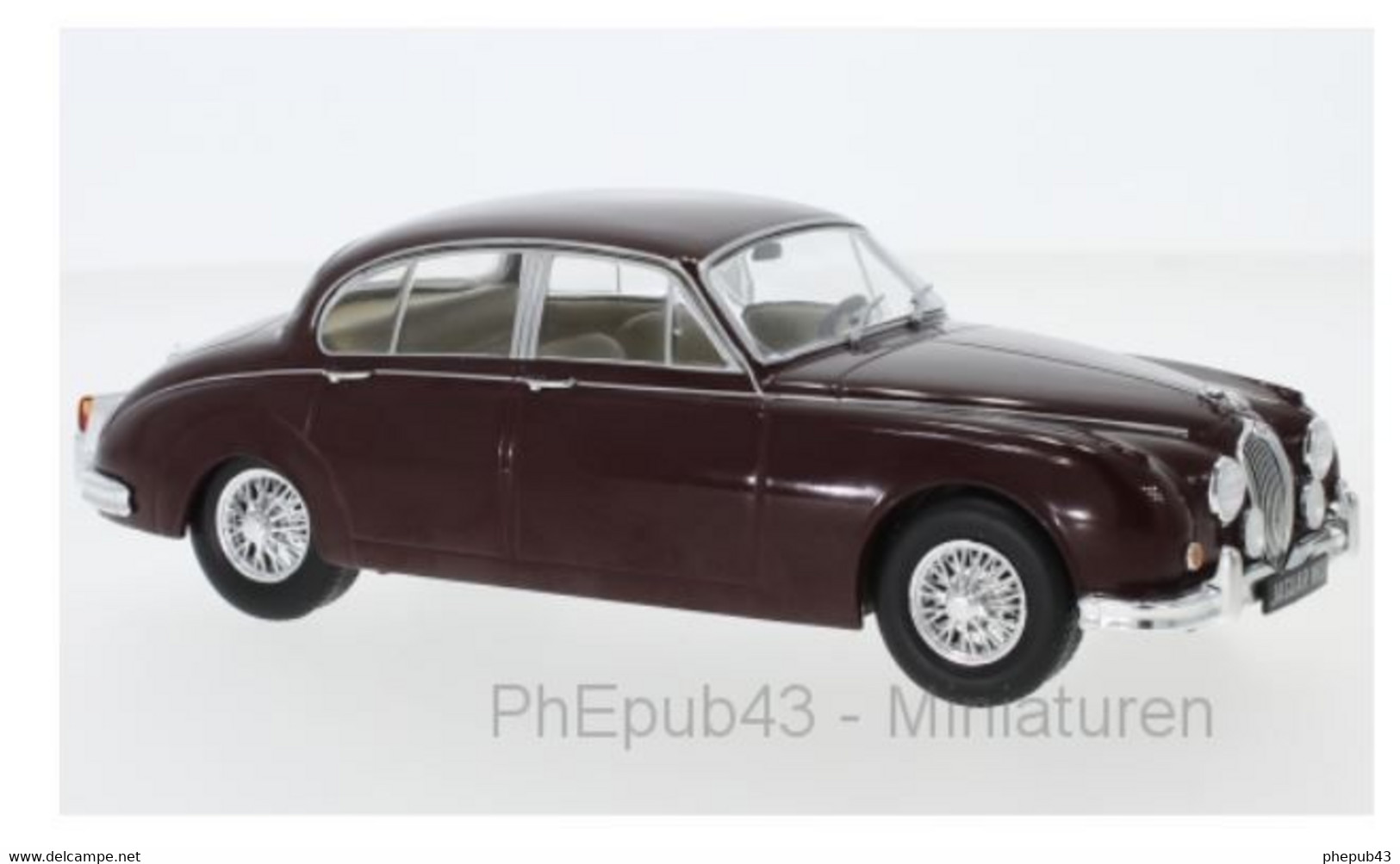 Jaguar MK II - 1960 - Dark Red - WhiteBox (1:24) - Sonstige & Ohne Zuordnung