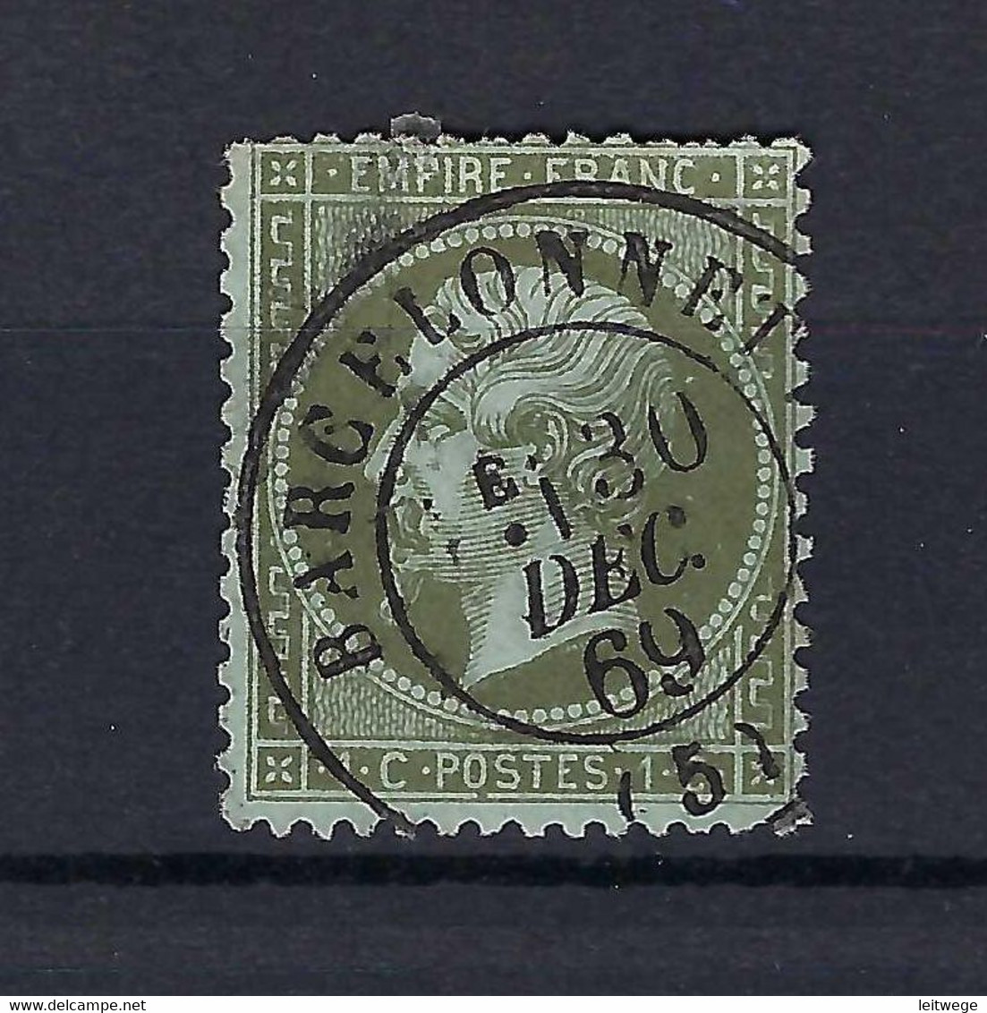 Frankreich Mi.18b Gestempelt Kat.45,-€ - 1862 Napoléon III