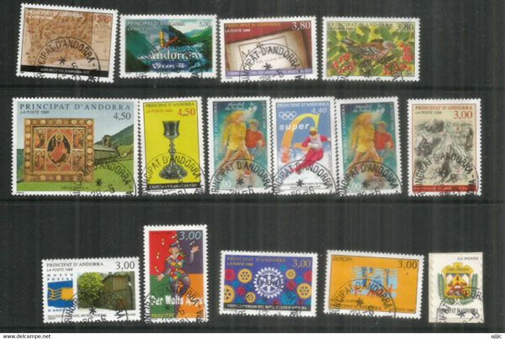 Année Complète 1998. 15 Timbres Obliteres, 1 ère Qualité, Oblitérations Rondes, Avec Timbre France Championne Du Monde - Gebraucht