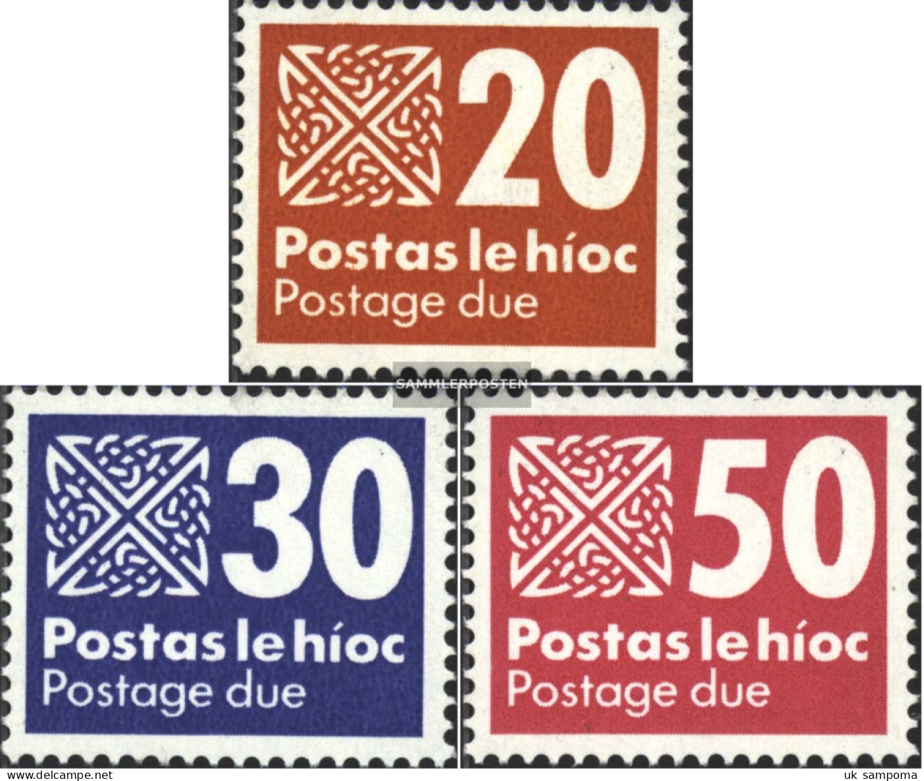 Ireland P32-P34 (complete Issue) Unmounted Mint / Never Hinged 1985 Postage Stamps - Segnatasse