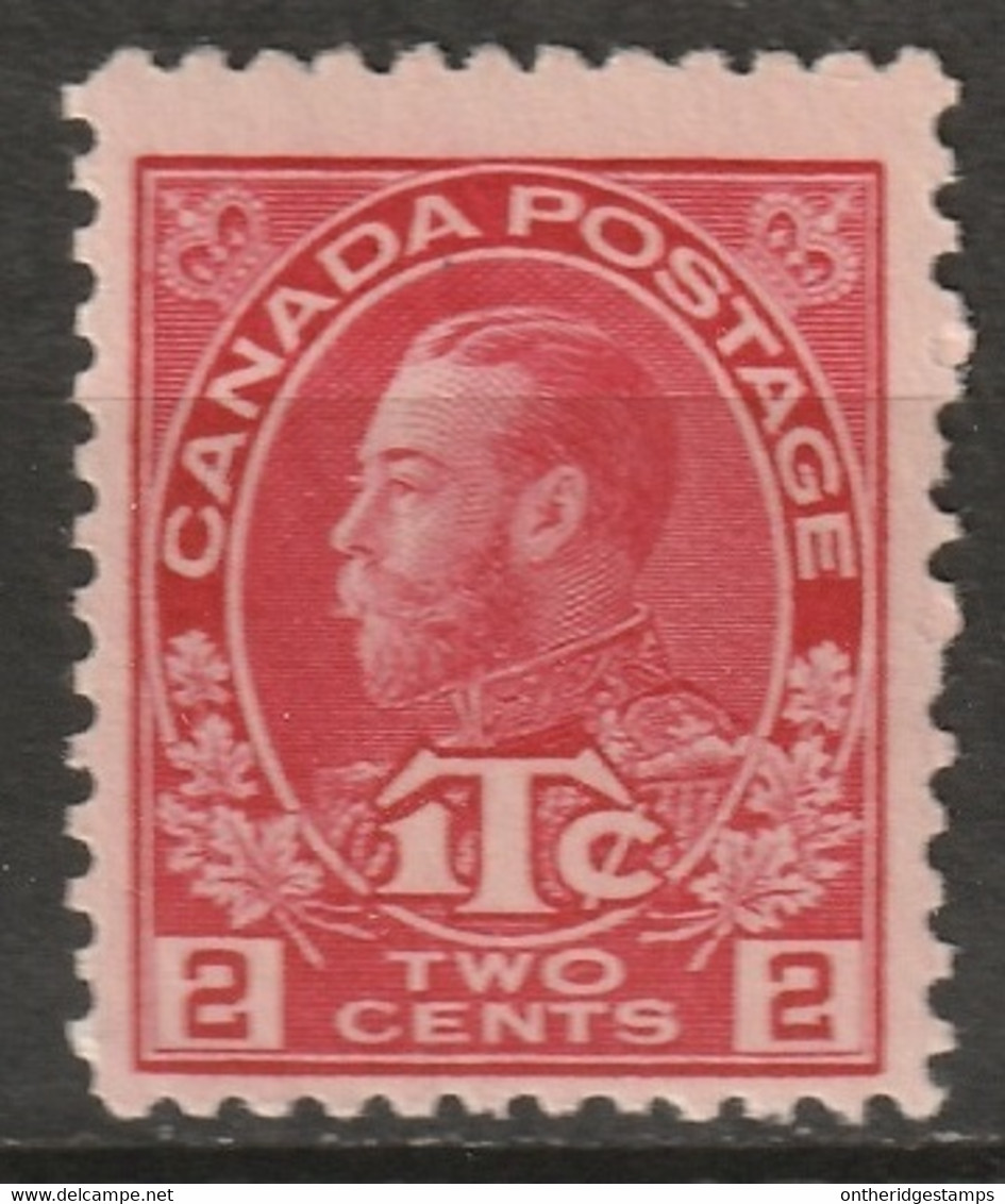 Canada 1916 Sc MR3  War Tax MNH** Die I - Impôts De Guerre