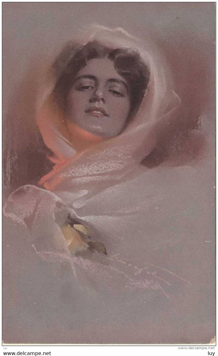 CP D'Art KNOEFEL, 1912 - Belle Jeune Femme élégante, Elegante Junge Frau - Knoefel, Ludwig