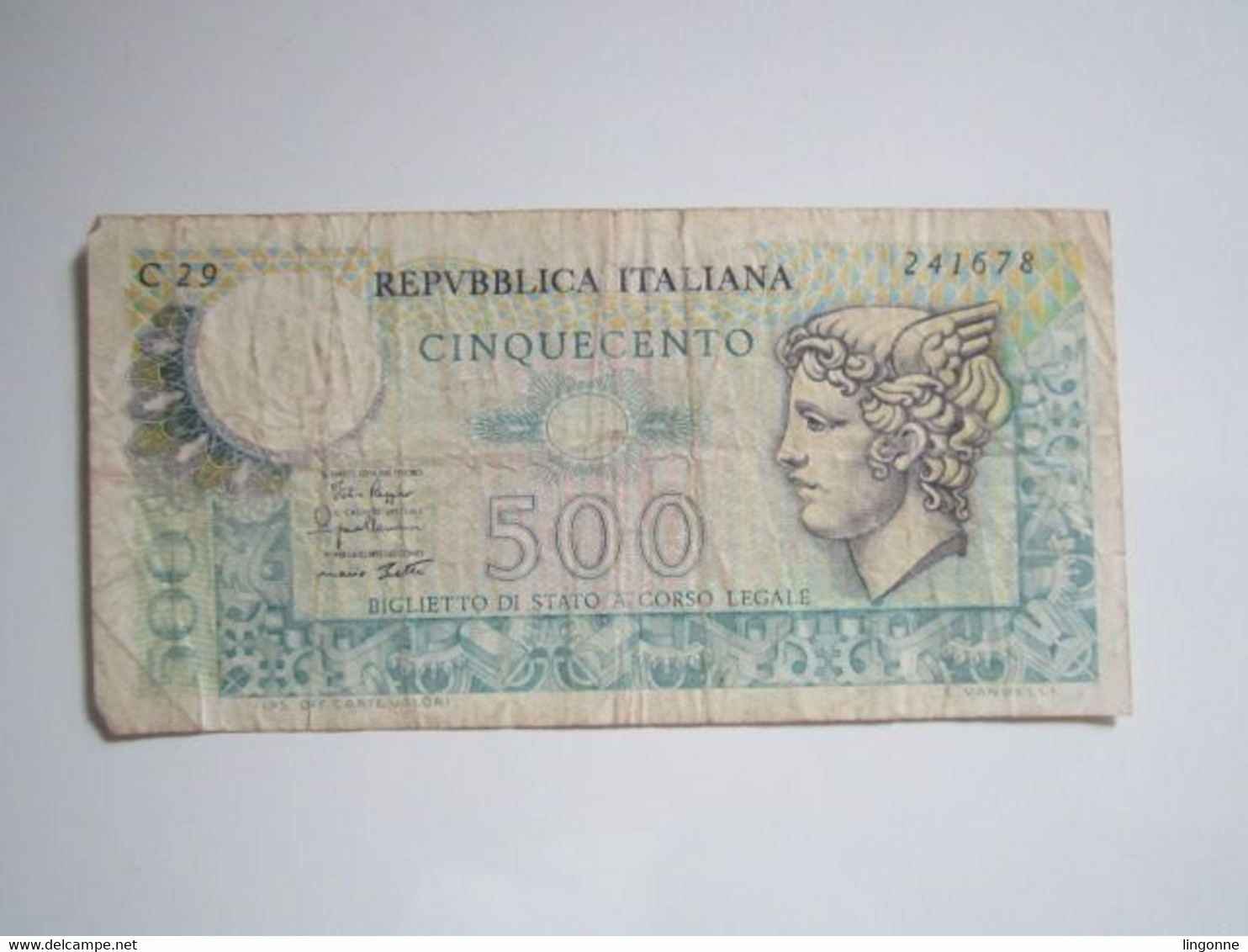 1979 BILLET Italie Italia 500 Lire Cinquecento - 500 Lire